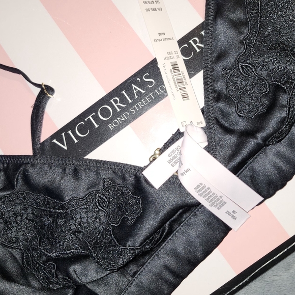 Victoria Secret Jaguar Satin Triangle Bralette And Boxer Short Size XL NWT - Picture 10 of 14